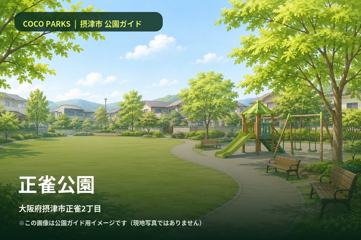 正雀公園 公園ガイド画像（現地写真ではありません）