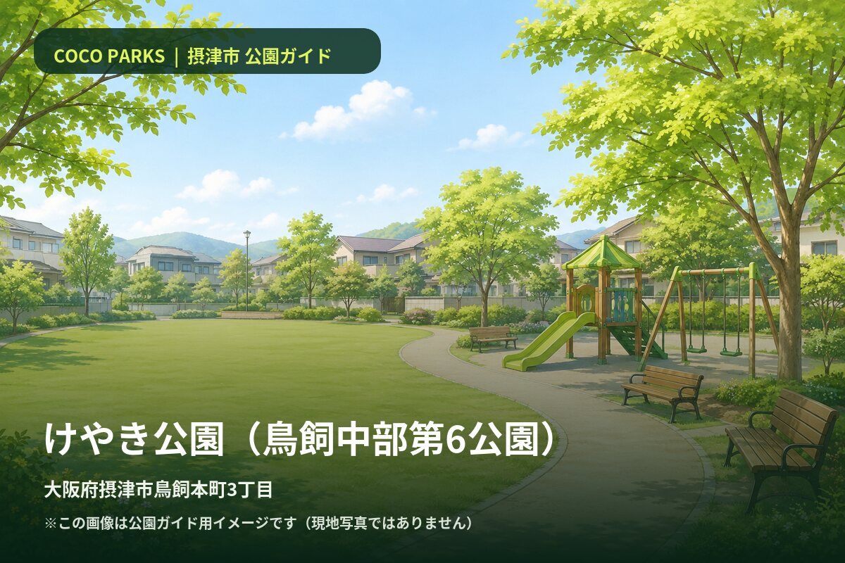 けやき公園（鳥飼中部第6公園） 公園ガイド画像（現地写真ではありません）