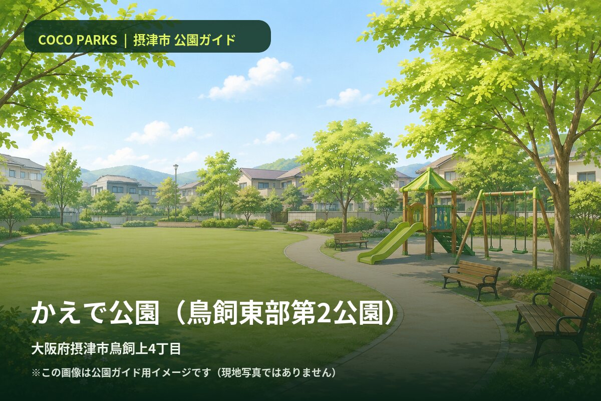 かえで公園（鳥飼東部第2公園） 公園ガイド画像（現地写真ではありません）