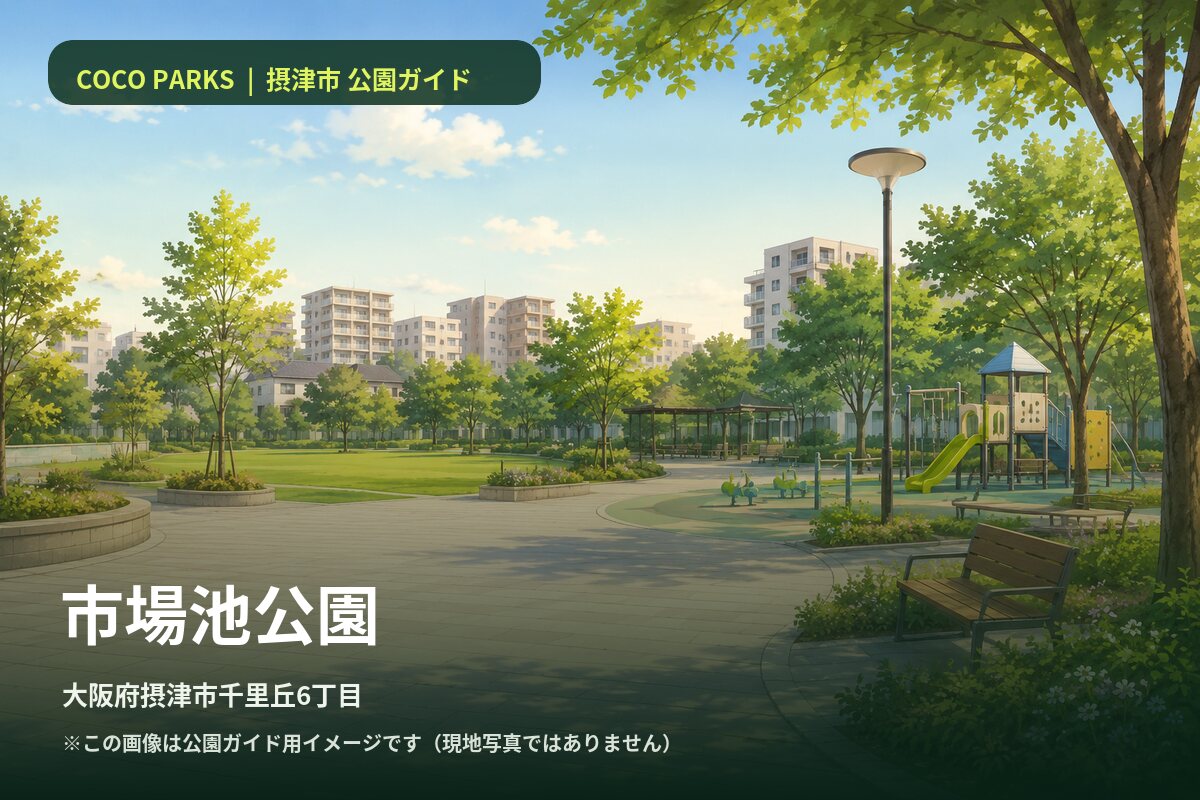 市場池公園 公園ガイド画像(現地写真ではありません)